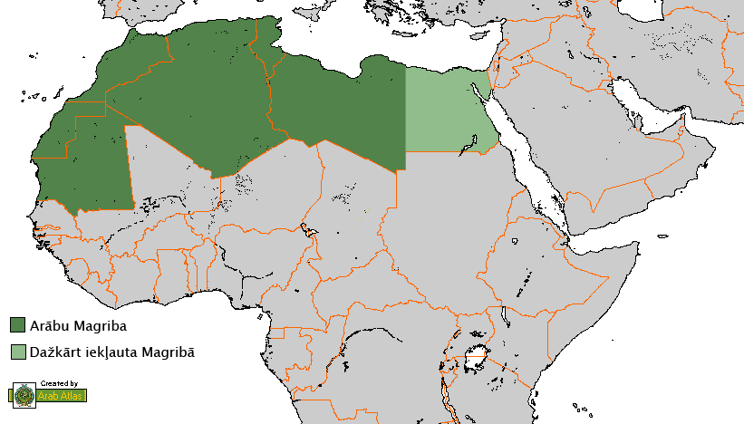Страны магриба карта