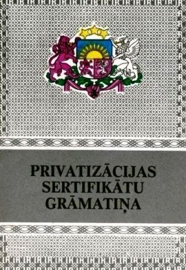 Privatizācijas sertifikātu grāmatiņa