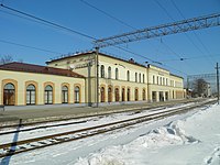 Jelgavas stacijas ēka 2011. gadā