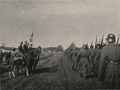 Landesvēra pēdējā parāde Latgales frontē 1920. gada 30. martā. Parādi pieņem britu pulkvežleitnants Aleksanders