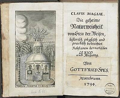 Manuskrips "Maģijas atslēga" (Clavis Magiae, 1794).