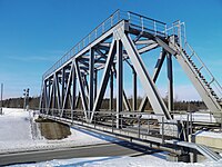 Dzelzceļa tilts pāri autoceļam A7