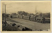 Alūksnes stacija ar vilcienu (pirms 1940)