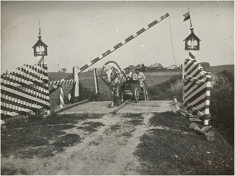 Attēls:Latvijas-Polijas robežpāreja pie Kaplavas pirms 1937.jpg