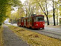 7. maršruta tramvajs Kronvalda bulvārī.