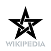 WikipediA Logo Star black.png