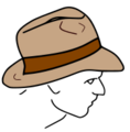 180px-Fedora line drawing.svg.png