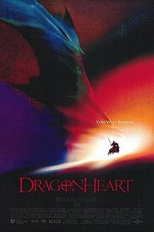 Poster tayangan pawagam filem DragonHeart.