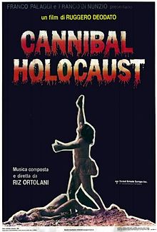 Poster tayangan pawagam filem Cannibal Holocaust