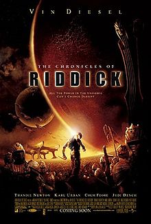 Poster tayangan pawagam filem The Chronicles of Riddick