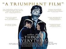 Poster tayangan pawagam filem The Theory of Everything