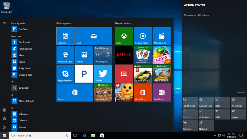 ဖိုင်:Windows 10 build 14393 (Redstone).png