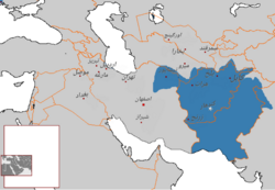 د افغانستان نخشه یا داحمدشاه بابا تر قبضی لاندی سیمی په۱۷۴۷م کال کی