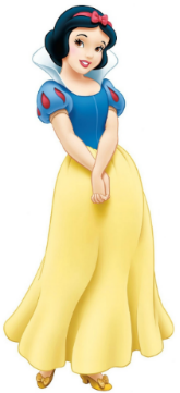 Que gostava do desenho da branca de neve colorido