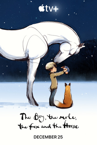 Poster de desenho de lápis de cor da raposa