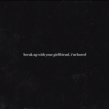 Resultado de imagem para break up with your girlfriend album cover