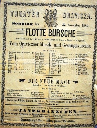 Fișier:Afiș pentru spectacolul de operetă „Flotte bursche” și „Die Neue Magd” (Documente) 2220 04.04.2014 Fond 6A23E18185D04571AE22A6B2BC163D76.jpg