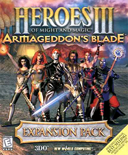 Fișier:Heroes of Might and Magic III - Armageddon's Blade Coverart.png