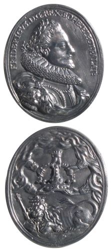 Fișier:Medalie dedicată încoronării lui Frederic (antirege) ca rege al Boemiei (Medalistică) 2225 02.06.2009 Fond 105A06C40F624574BD1B97286834FC6E.jpg