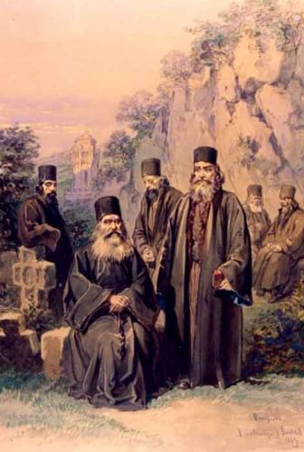 Fișier:Călugări de la Mănăstirea Bistrița (Artă plastică) 2821 10.10.2003 Tezaur 0019570B3EDB4B25A71491C51005D89E.jpg