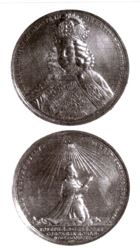 Fișier:Medalie dedicată încoronării lui Iosif I ca rege roman (Medalistică) 2226 02.06.2009 Tezaur 80D4A10A1A8841A98F069D2A7FBE9D9D.jpg