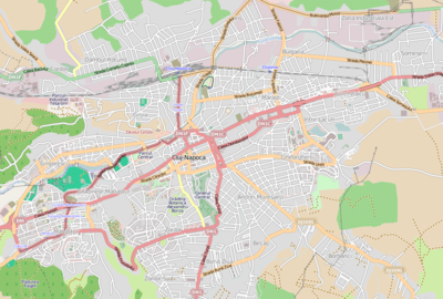 Harta de localizare România Cluj-Napoca