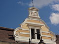 Frontonul in stil baroc al Palatului Eforiei Bisericii Greco-Catolice din Turda Veche