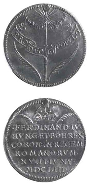 Fișier:Medalie dedicată încoronării lui Ferdinand IV ca rege roman (Medalistică) 2448 15.07.2008 Fond 36C1C92EB4794BA395C22A9C0CE52663.jpg