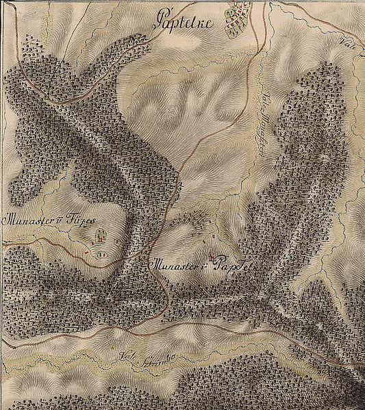 Fișier:Manastirea Strâmba 1782-85.harta iosefina.jpg