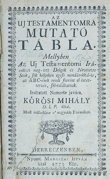 Fișier:Az uj testamentomra mutató tábla (Carte veche și manuscris) 2745 17.03.2021 Tezaur 5E333391603E4F52B5298A47D19F7C23.jpg