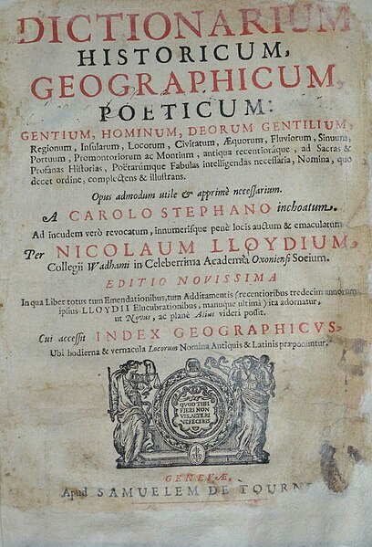 Fișier:Dictionarium historicum, geographicum, poeticum gentium, hominum, deorum gentilium, regionum (Carte veche și manuscris) 2442 17.05.2019 Fond 3118410C2AF94C1890CA43F37DB8BD22.jpg