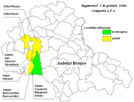 Regimentul I de Graniță de la Orlat, Compania a X-a