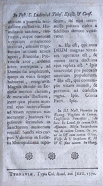 Fișier:Die XIX. Julii. In Festo S. Vincentii a Paulo confessoris. Duplex. (Carte veche și manuscris) 2442 17.05.2019 Fond BC177319F9AB45E0B3D2D23C408AF486.jpg