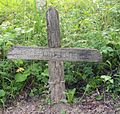 Cruce de lemn din cimitir, cca 1953, 2007