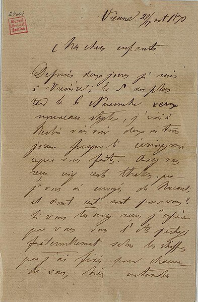 Fișier:Scrisoare adresată de Mihail Kogălniceanu copiilor săi, aflați la Berlin (Carte veche și manuscris) 2972 05.12.2018 Fond 633FD05439E3439392DC88238CD9EB38.jpg