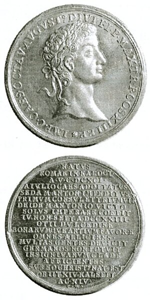 Fișier:Medalie dedicată lui Iulius Octavian Augustus (Medalistică) 2159 23.03.2007 Tezaur EA5872694B2D4915A403B243C7341B8B.jpg