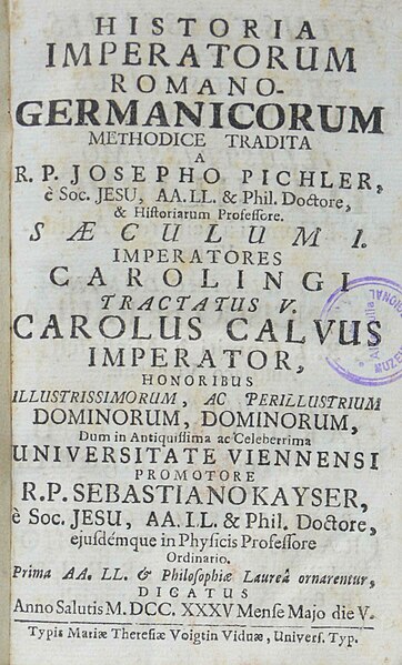 Fișier:Historia imperatorum romano-germanicorum methodice tradita (Carte veche și manuscris) 2970 05.12.2018 Fond D763E70EB6E04EE080693F282AB4D902.jpg