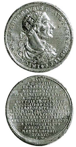 Fișier:Medalie dedicată uzurpatorului Emilianus Maurus (Medalistică) 2166 23.03.2007 Tezaur 1BE5404800FF4A59ABAED5FBB0A477F6.jpg