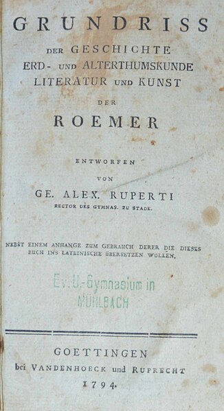 Fișier:Grundriss der Geschichte Erd-und Alterthumskunde Literatur und Kunst der Römer (Carte veche și manuscris) 2442 17.05.2019 Fond 2CCCE81109524A33B68A1CEB7980AC24.jpg