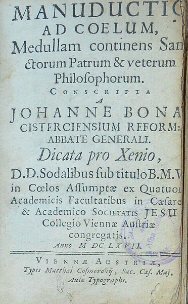 Fișier:Manuductio Ad Coelum, Medullam Continens Sanctorum Patrum & veterum Philosophorum (Carte veche și manuscris) 3173 10.12.2019 Fond B6BA4E22FFEE45E7943D7CE4B2C2463F.jpg