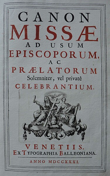 Fișier:Canon Missae ad Usum Episcoporum, Ac Praelatorum Solemniter (Carte veche și manuscris) 2442 17.05.2019 Tezaur 368869CC49C24D4C8BE714F2753556D7.jpg