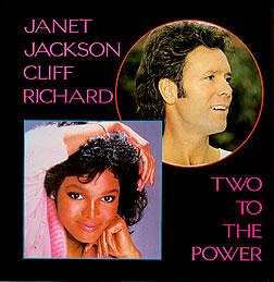 Portada del sencillo de Janet Jackson y Cliff Richard "Two to the Power of Love" (1984)