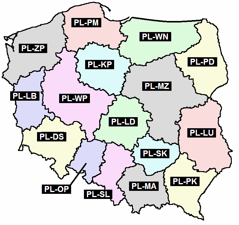 Польша административно территориальное