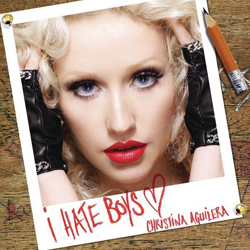 Cover av Christina Aguileras singel "I Hate Boys" (2010)