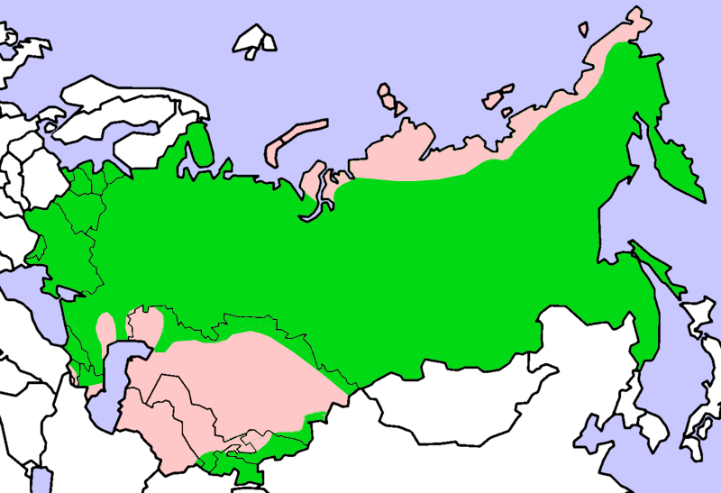 Файл:Tricholomaceae Soviet Union Map.png
