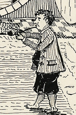 Бильбо Бэггинс на иллюстрации Дж. Р. Р. Толкина