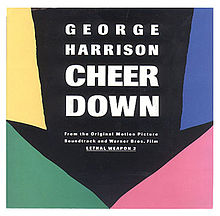 Coperta single-ului lui George Harrison „Cheer Down” (1989)