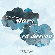 Cover of Ed Shiran's single "All of the Stars" (2014)