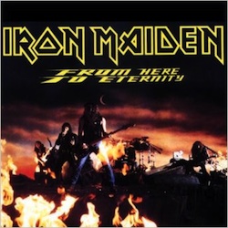 Iron Maiden'ın "From Here to Eternity" single'ının kapağı (1992)