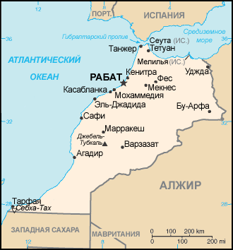 Файл:Map of Morocco rus.png